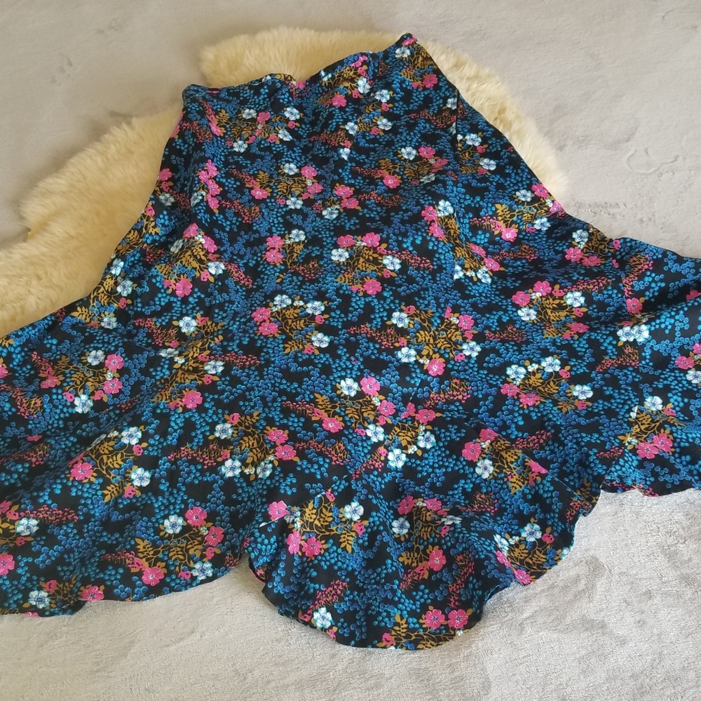 VINTAGE Cottagecore Floral Skirt